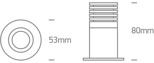 VGRADNA SVETILKA 6,5 W CCT TEMNA SVETLOBA IP65 700 mA BELA DM10107DL/W/W/V