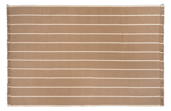 Ferm LIVINGferm LIVING - Calm Kelim Rug 140x200 Dark Sand/OffWhite ferm LIVING