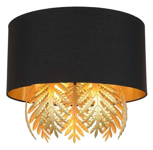 LucandeLucande - Malviras Ceiling Lamp Black/Gold Lucande