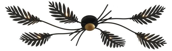 LucandeLucande - Aparas Ceiling Lamp Black/Gold Lucande