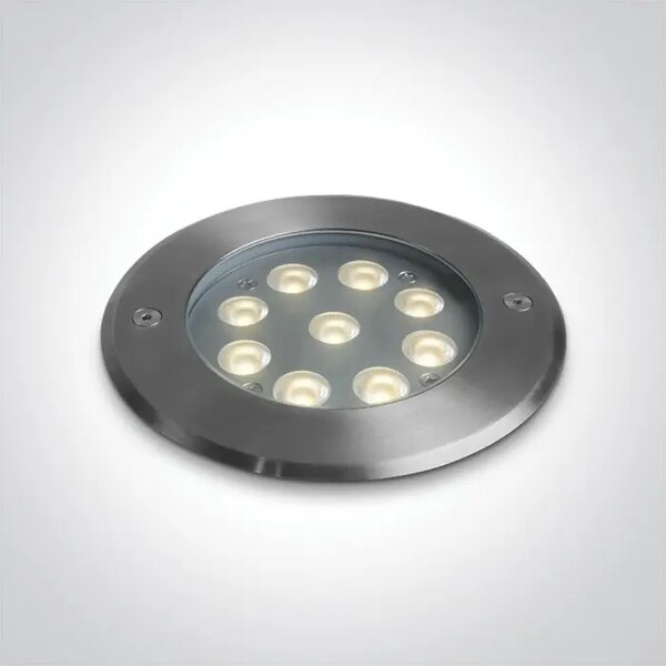 VGRADNA LED TALNA SVETILKA IP67 9x1W WW 24V DC DM69076C/W