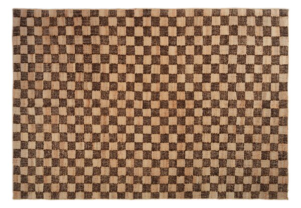 Ferm LIVINGferm LIVING - Check Wool Jute Rug 140x200 Coffee/Natural ferm LIVING