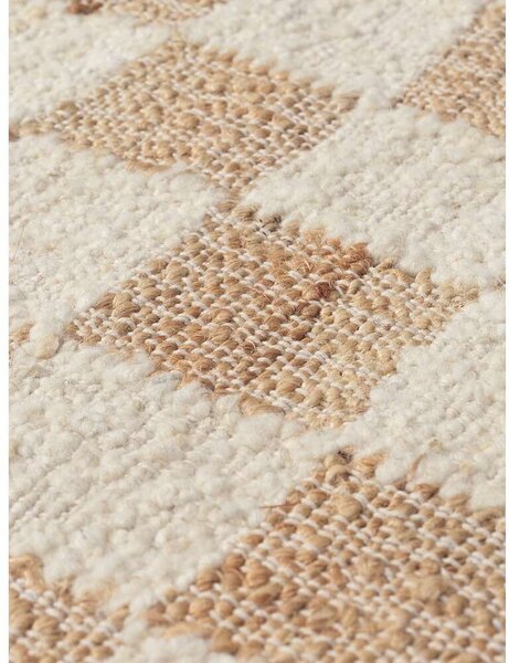 Ferm LIVINGferm LIVING - Check Wool Jute Rug 140x200 Offwhite/Natural ferm LIVING