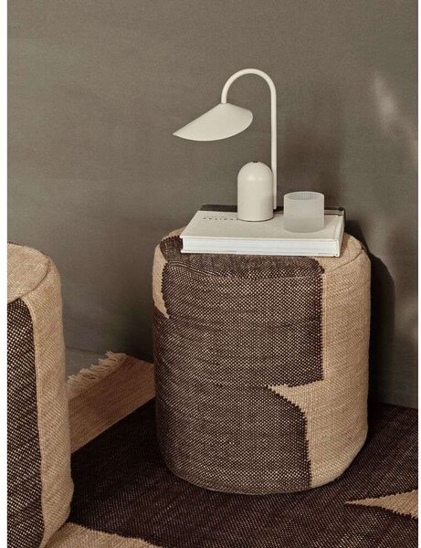 Ferm LIVINGFerm Living - Forene Cylinder Pouf Tan/Chocolate Ferm Living