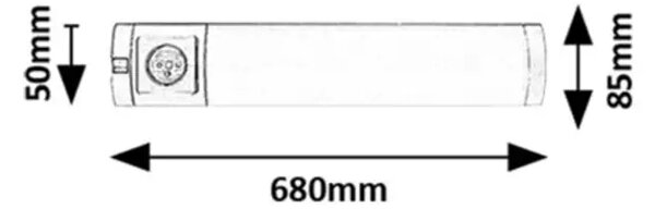 Soft2E LED OSVETLITEV ZA POLICE 8W/SREBRNA/IP20/450lm RA78039