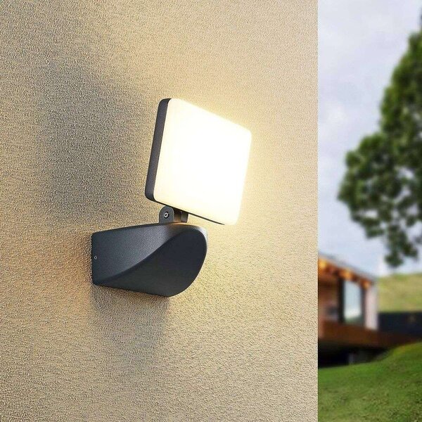 LindbyLindby - Melamika Outdoor Wall Lamp Dark Grey Lindby