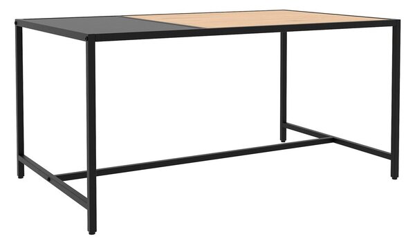 Črna/naravna mizica 60x100 cm Altino – Unique Furniture