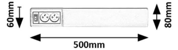 LED OSVETLITEV ZA POLICE Bath2E 10W/BELA/IP20/900lm RA78040