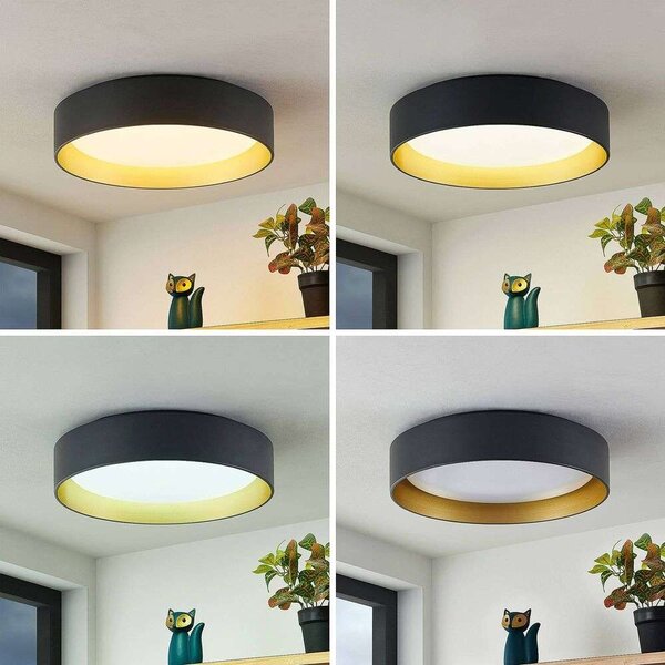 LindbyLindby - Gracjan Ceiling Lamp Black/Gold Lindby