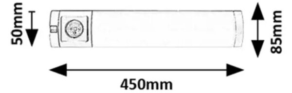 Soft2E LED OSVETLITEV ZA POLICE 5W/SREBRNA/IP20/260lm RA78038