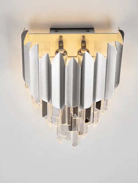 MAGNOLIA STENSKA SVETILKA KRISTAL LED E14 2x5W 100-240V IP20 NL9824060