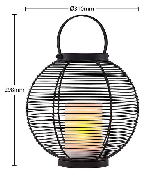 LindbyLindby - Mairuna Sončna Svetilka LED Ø30,8 Črna Lindby