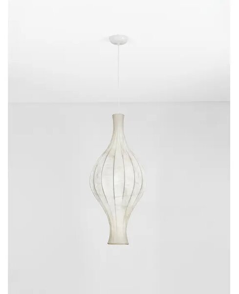 VISEČA SVETILKA SEDA BELA LED E27 1x12W 230V IP20 NL9620177