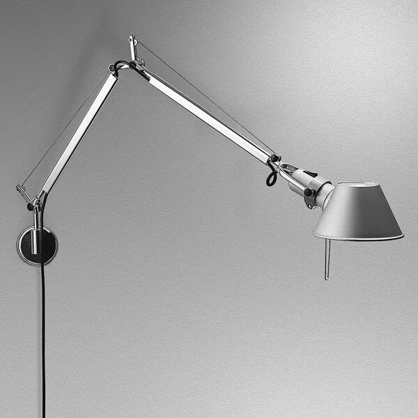 TOLOMEO MINI LED STENSKA SVETILKA Z NOSILCEM 3000K ALUMINIJASTA A005600 + A025150 AR005600+AR025150