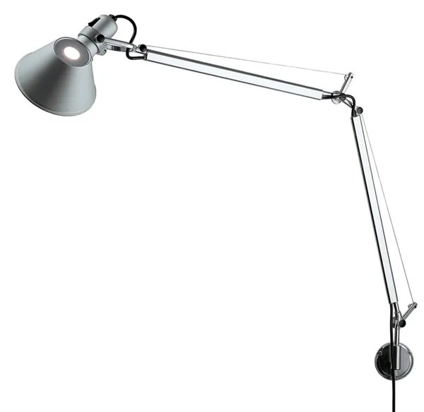 STENSKA SVETILKA TOLOMEO Z NOSILCEM 1xE27/230V ALUMINIJASTA A001000 + A025150 AR001000+AR025150