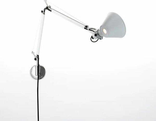 STENSKA SVETILKA TOLOMEO MICRO Z ALUMINIJASTIM NOSILCEM E14 A010900 + A025150 AR010900+AR025150