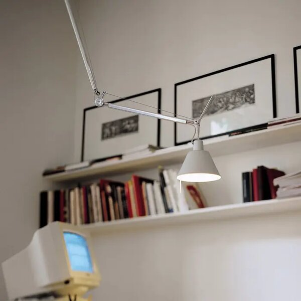 TOLOMEO DECENTRATE ALUMINIJASTA STROPNA SVETILKA Z ŽARNICO 0629000A + 0371050A AR0629000A+AR0371050A