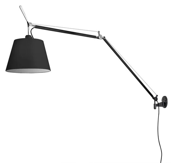 TOLOMEO MEGA STENSKA SVETILKA E27 ČRNEGA KOMPLETA 0564030A + 0772020A + 0563050A AR0564030A+AR0772020A+0563050A