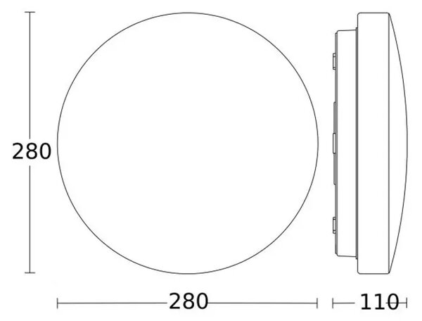 STROPNA SVETILKA BELA LED 9,4 W 942 lm 3000 K RS20 LED