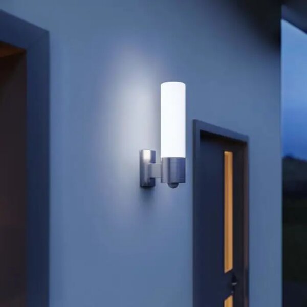 LED ZUNANJA STENSKA SVETILKA S SENZORJEM L 260 S E27 9,87 W 3000 K 703 lm L260 S