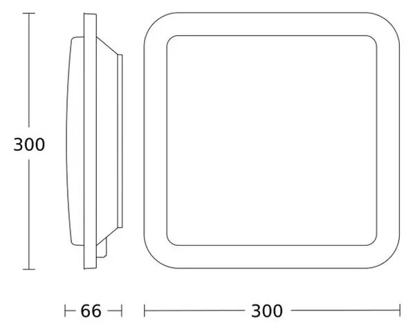 LED STROPNA SVETILKA RS D2 S 8,8 W 3000 K 886 lm RS D2 S