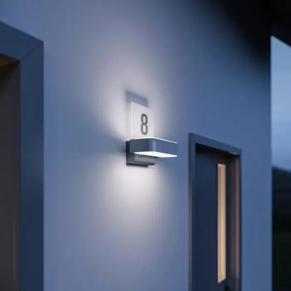 LED ZUNANJA STENSKA SVETILKA S SENZORJEM L 820 SC ANTRACIT 9,8 W 3000 K 679 lm L820 SC ANT
