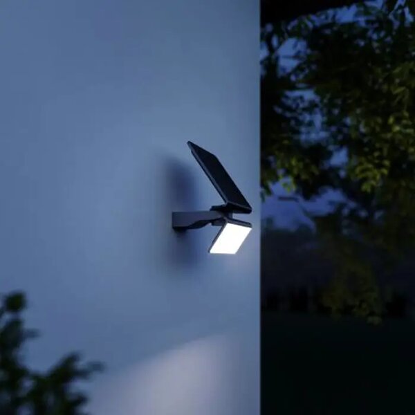 LED ZUNANJA STENSKA SVETILKA S SENZORJEM XSOLAR LS ANTRACIT V2 XSOLAR L-S ANT V2
