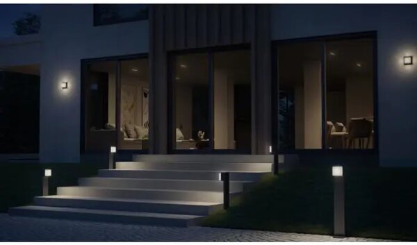LED ZUNANJA STENSKA LUČ BLUETOOTH L 845 C ANTRACIT 9W 3000K 719lm L845 C ANT