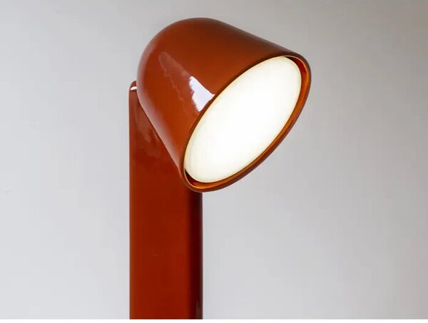 KERAMIČNA NAMIZNA SVETILKA RDEČA LED E27 8W IP20 FL1633035