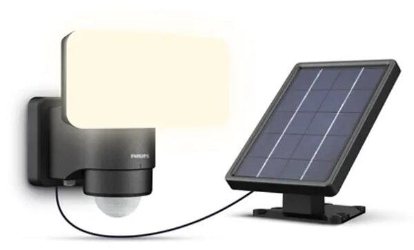 Tylus VANJSKI ZIDNI SOLARNI REFLEKTOR SA SENZOROM 5000K CRNA 8720169362222
