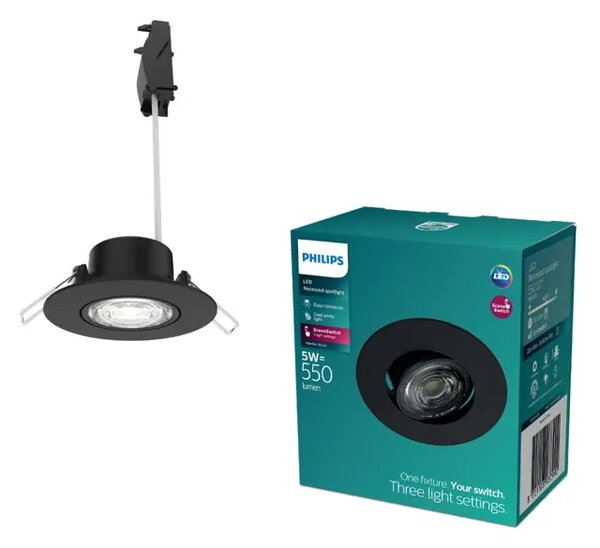 Cilantro UGRADBENI LED REFLEKTOR Step Dim 070 5W 4000K CRNA 8721103037992