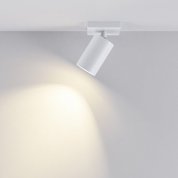 Deko-Light Stropna svetilka CAN TILT, bela, 11 x 9 cm, 1-svetlobna, kovinska GU10, zatemnjen, Bela, Dnevna soba / jedilnica, Aluminij