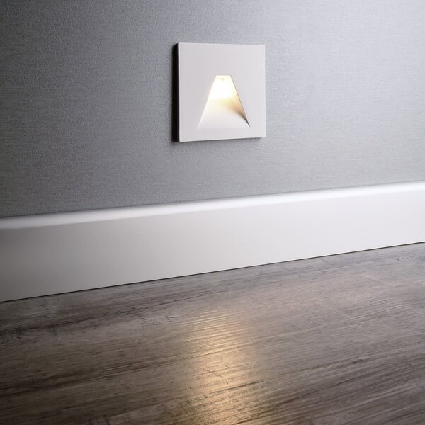 Deko-Light LED stenska svetilka SET Alwaid, bela 8 x cm kot 2.700 K, Bela, Hodnik, Aluminij, Sodobni, Vgradne luči kotne