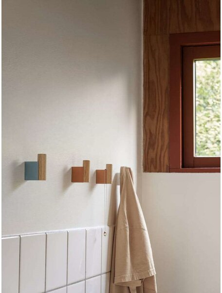 MuutoMuuto - Attach Coat Hook Komplet of 2 Hrast/Pale Modra Muuto