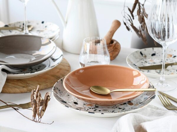 Creatable Jedilni Servis Terrazzo Mix, 12-Delni