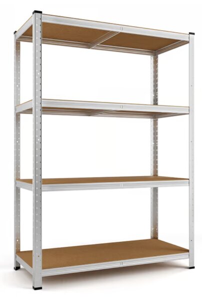 Polica z visoko nosilnostjo HEAVY, max. 700 kg, 90x40x160cm, srebrna Monzana