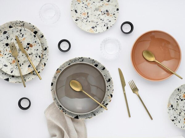 Creatable Jedilni Servis Terrazzo Mix, 12-Delni