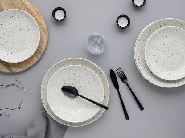 Creatable Jedilni Servis Confetti White, 12-Delni