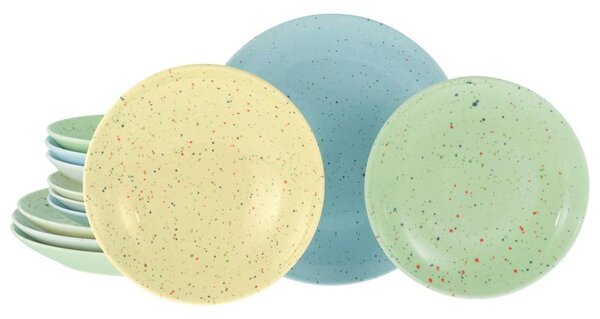 Creatable Jedilni Servis Confetti Bunt, 12-Delni