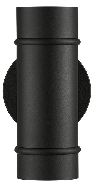 Nordlux Zunanja stenska svetilka Artilus, črna, aluminij, IP54, navzgor/navzdol, zatemnjen, Črna, Aluminij