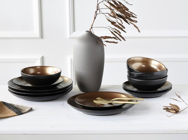 Creatable Jedilni Servis Glamour Gold, 12-Delni