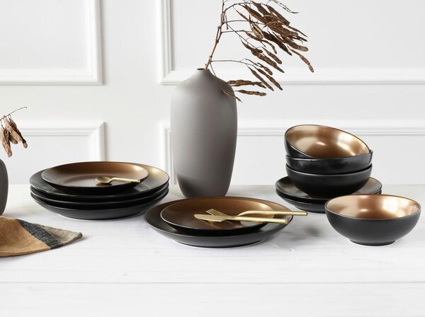 Creatable Jedilni Servis Glamour Gold, 12-Delni