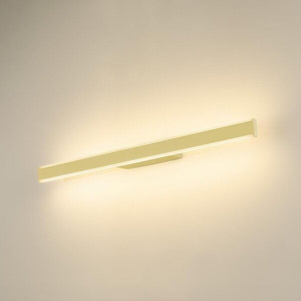 SLV LED stenska svetilka za kopalnico One Linear, 70 cm, barva medenina, zatemnjen, Zlata / medeninasta, Kopalnica, Aluminij, Sodobni