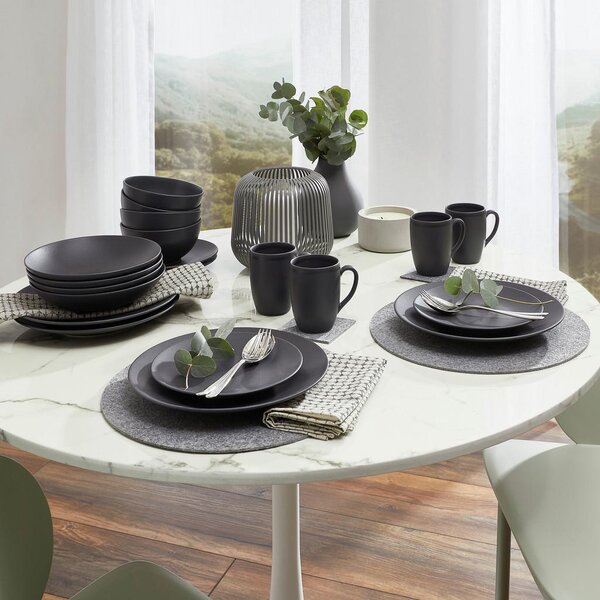 Creatable Kombinirani Servis Soft Touch Black, 20-Delni