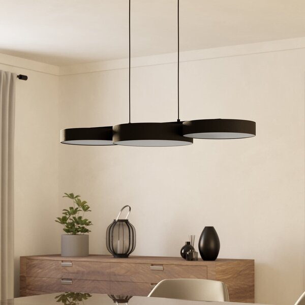 EGLO connect Smart LED-visoka svetilka Barbano-Z, črna, zatemnjen, Črna, Dnevna soba / jedilnica, Kovina, Sodobni