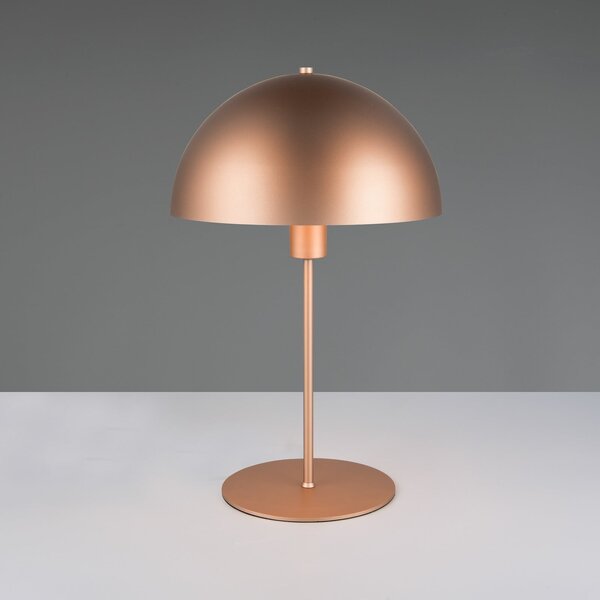 Trio Lighting Namizna svetilka Nola, kava, višina 45 cm, kovina, Rjava / rjasta, Dnevna soba / jedilnica, Kovina, Skandinavski