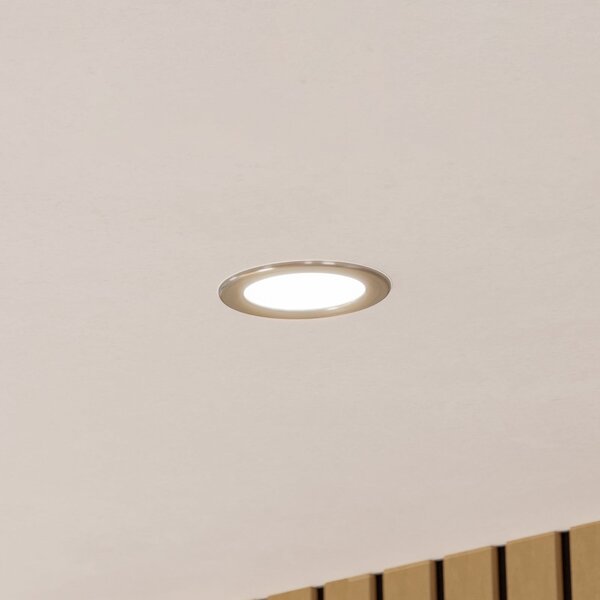EGLO connect Smart LED vgradna svetilka Fueva 6-Z, siva, Ø 12 cm, zatemnjen, Siva, Dnevna soba / jedilnica, Plastika, Sodobni