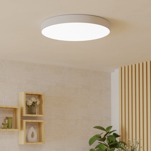 EGLO connect pametna LED stropna svetilka Gallizzi-Z, bela, Ø69cm, zatemnjen, Bela, Dnevna soba / jedilnica, Plastika, Sodobni