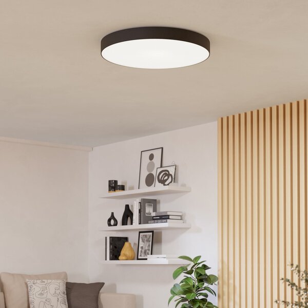 EGLO connect pametna LED stropna svetilka Gallizzi-Z, črna, Ø69cm, zatemnjen, Črna, Dnevna soba / jedilnica, Plastika, Sodobni