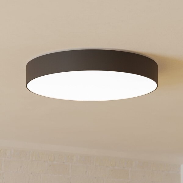 EGLO connect pametna LED stropna svetilka Gallizzi-Z, črna, Ø 49 cm, zatemnjen, Črna, Dnevna soba / jedilnica, Plastika, Sodobni